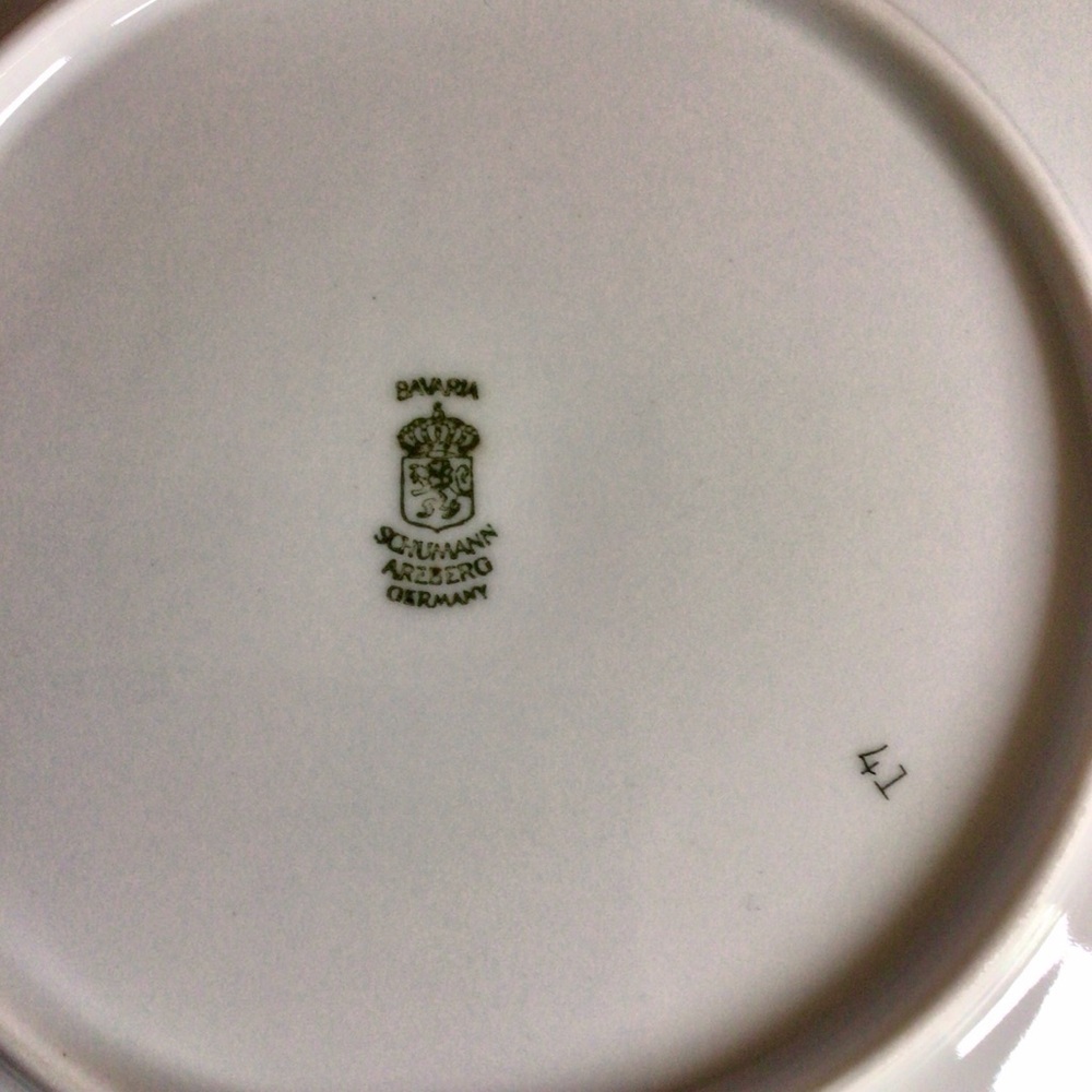 Vintage Bavaria Schumann Arzberg Fruit Motif Porcelain Plates - Set of 2 - Picture 6 of 11